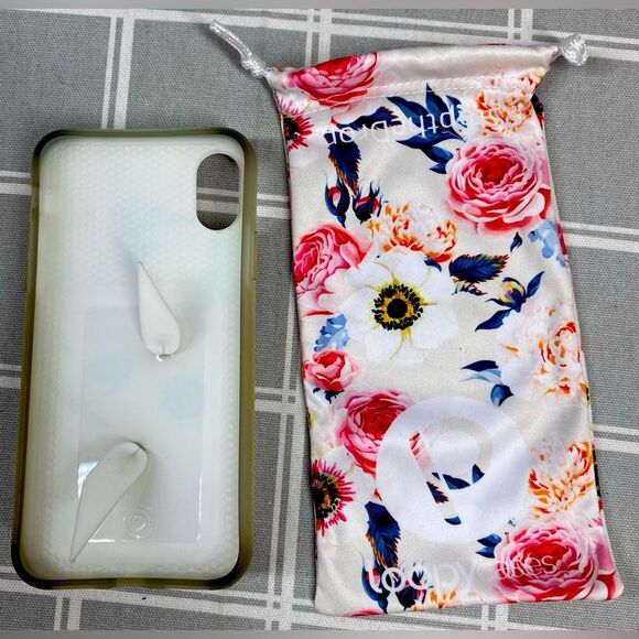 Loopy iPhone X iPhone 5.8” 2018 Beautiful Gardenia Floral Design Hardshell Case - Picture 2 of 5